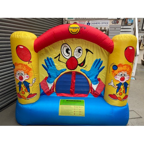 242 - Happy Hop Inflatable Bouncy Castle (9001)with Air blower (see other picture) . Size: 3.0m (L) x 2.25... 