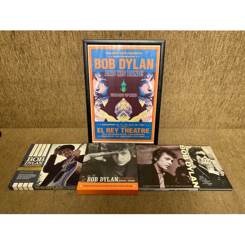 1080A - Bob Dylan framed poster from 1987, Bob Dylan The Bootleg season, The scrap book 1956 to 1966.