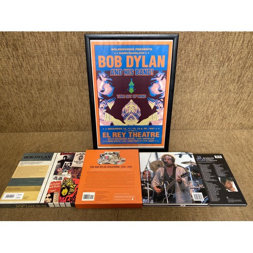 1080A - Bob Dylan framed poster from 1987, Bob Dylan The Bootleg season, The scrap book 1956 to 1966.