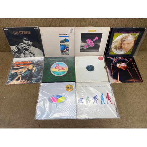 1267 - Collection of 10 vinyl LP records including: Level 42, Van Morrison and Supertramp.