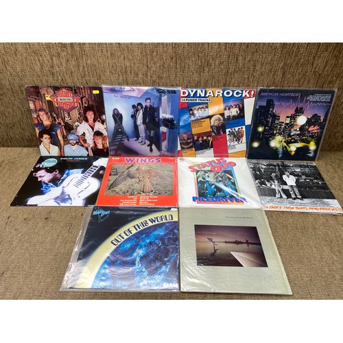 1268 - Collection of 10 vinyl LP records including: Status Quo, Cheap Trick and Night Ranger.