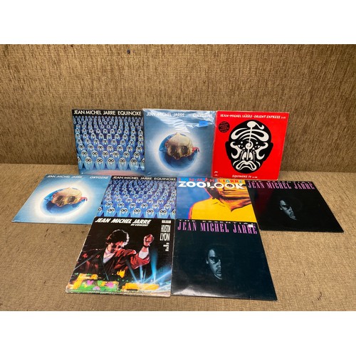 1280 - Collection of 9 vinyl LP records by Gene Michael Jarre.