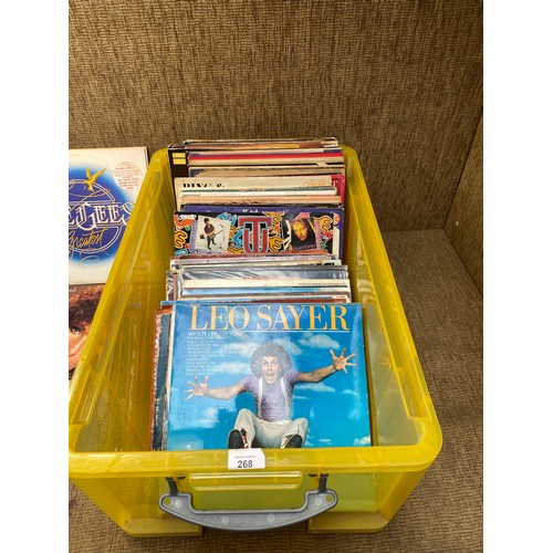 268 - Collection of mixed vinyl LP records including: ABBA box set.