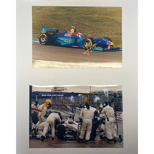 970 - F1 Racing signatures Jenson Button and Jean Alesi, from Mr S Parker sports autographs, photograph by... 