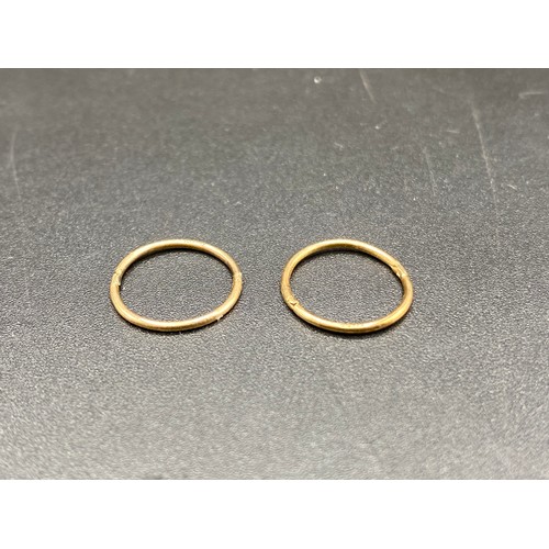 856 - Pair of 9ct gold earrings.