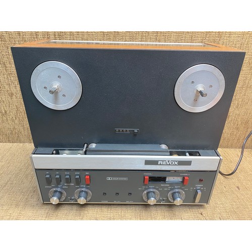 88 - retro projector with slides and a revox tape recorder