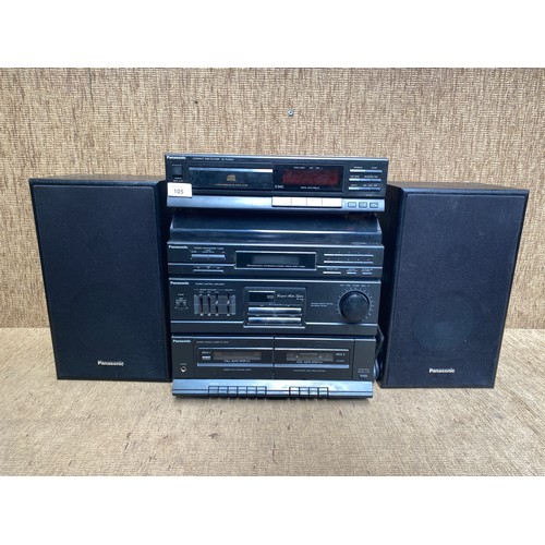 105 - Panasonic complete Hi-Fi system.