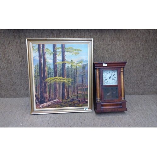 126 - Don mcmilian oil onboard vintage wall clock