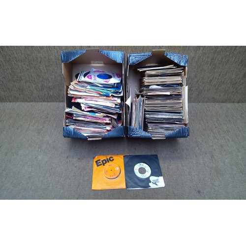 129 - large collection of 45 vinyl records. including Judas Priest.