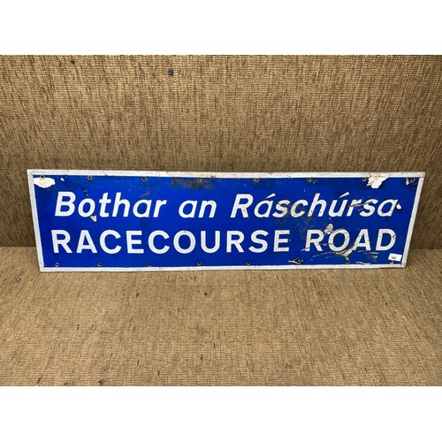 160 - vintage aluminium sign from Northern Ireland