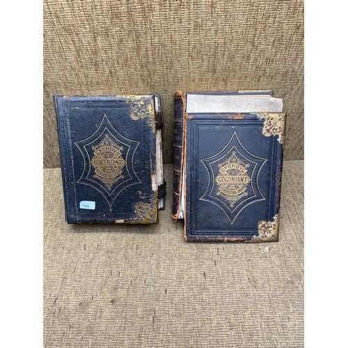 740 - Two Welsh bibles.