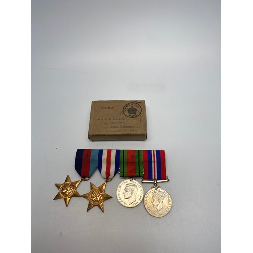 733 - Set of WW2 medals.