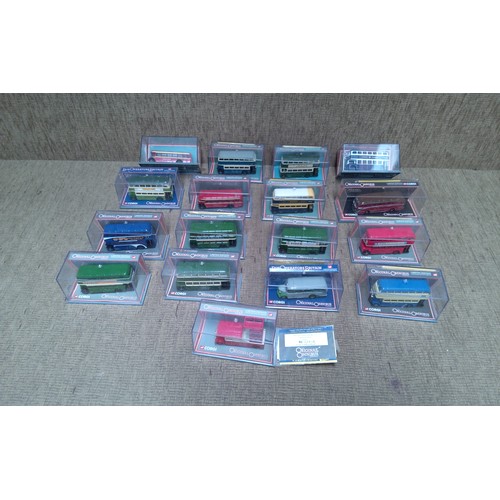 1143 - Collection of buses including limited additional corgi and OMI bus. Approx 17.