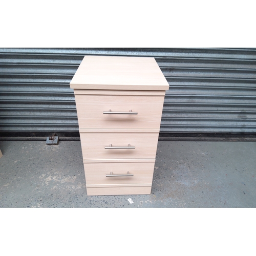 190 - Small 3 drawer cupboard unit 75cm x 42cm