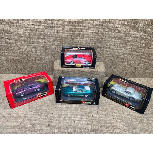 514 - Collection of collectible model cars including: Bburago and Maisto.