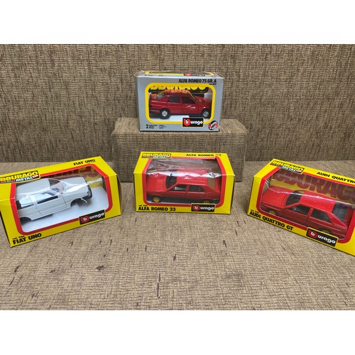 515 - Collection of collectible model cars including: Bburago.