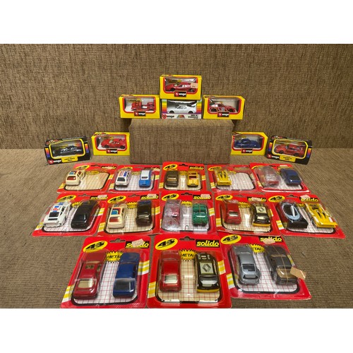 202 - Collection of collectible model cars including: Solido.