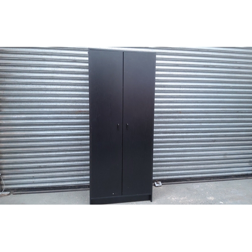 223 - Wardrobe in black 177cm x 75cm