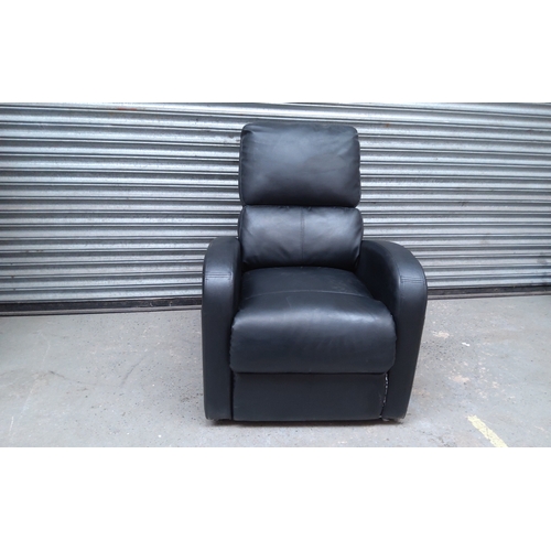 227 - Black electric recliner chair