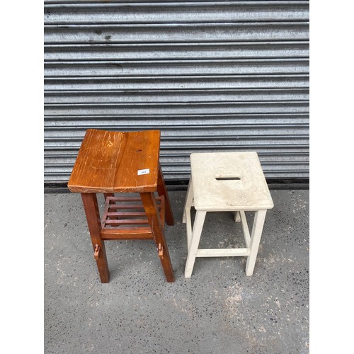 303 - two vintage stools