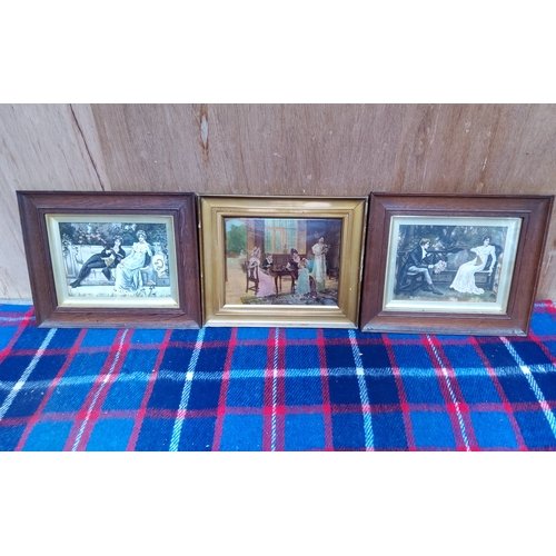 138 - Three old framed pictures