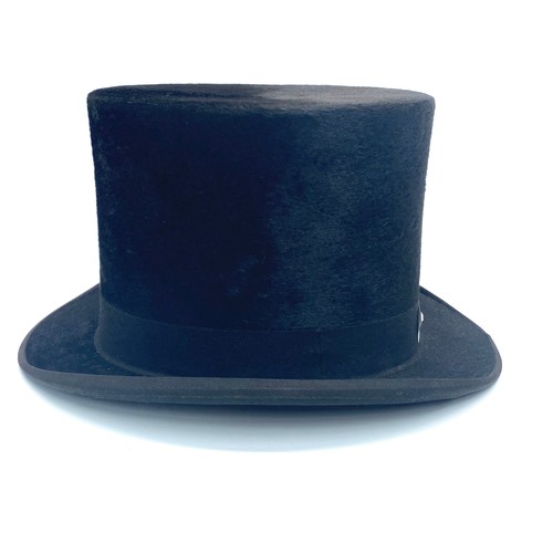 718 - Best Quality London 19th century top hat.