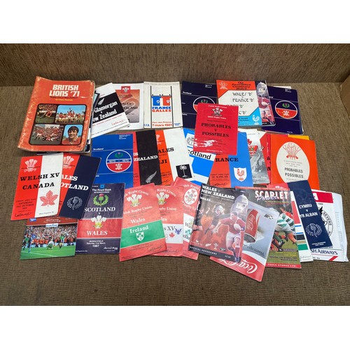 500 - Collection of rugby programs.