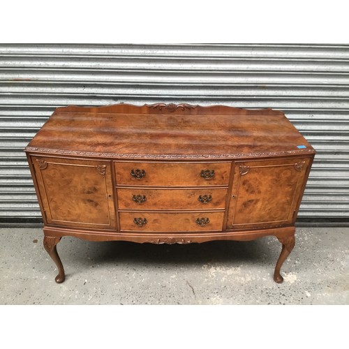 1159 - Mid-century veneered sideboard chest of drawers