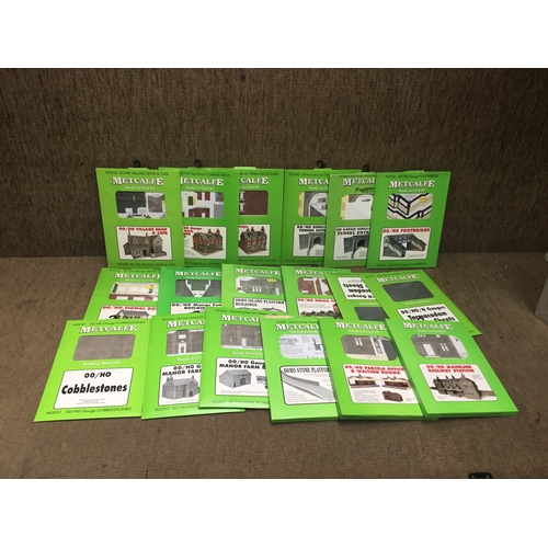 Selection of metcalfe ready cut card kits of building’s