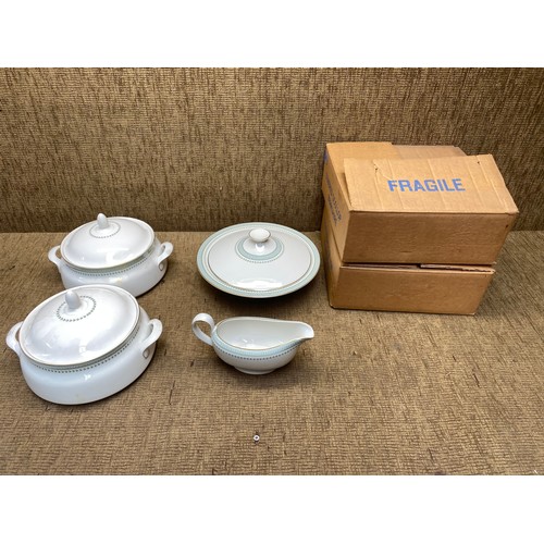 474 - selection of Royal Doulton Berkshire TC1021 including 2 tureens 2 covered scallops and a gravy boat