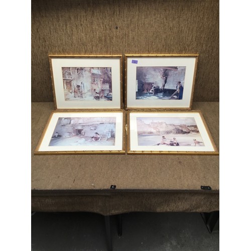 481 - Four framed Sir William Russell Flint Watercolour Prints on Lithographic Paper (frames 52x41cm and 4... 