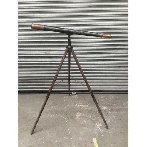 1180 - Military telescope by Negretti & Zambra London 1900 with tripod stand adle London 1890.