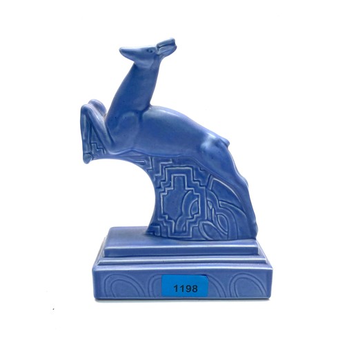 1198 - Poole pottery leaping deer bookend.