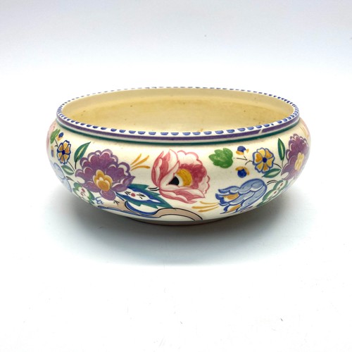 1201 - Poole Pottery Carter Stabler Adams earthenware base bowl. 25x9cm.