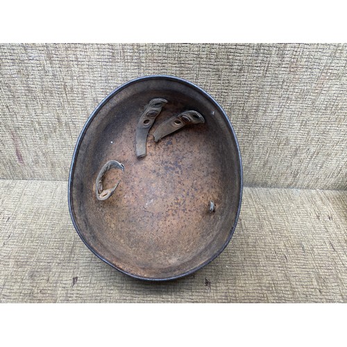 681 - Original WW2 German M37 Fallschirmjager Paratrooper Helmet. ventilation holes suggest a model early ... 