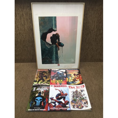 275 - Marvel online limited edition Spider-Man and comic books including dead pool Batman