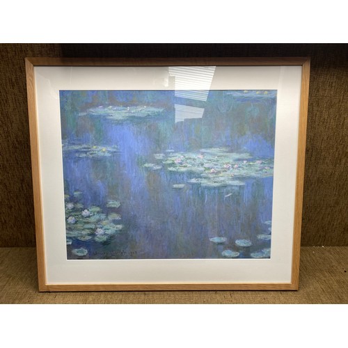 263 - 2 framed prints by Claude Monet.