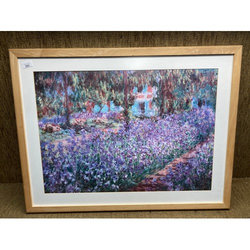 263 - 2 framed prints by Claude Monet.