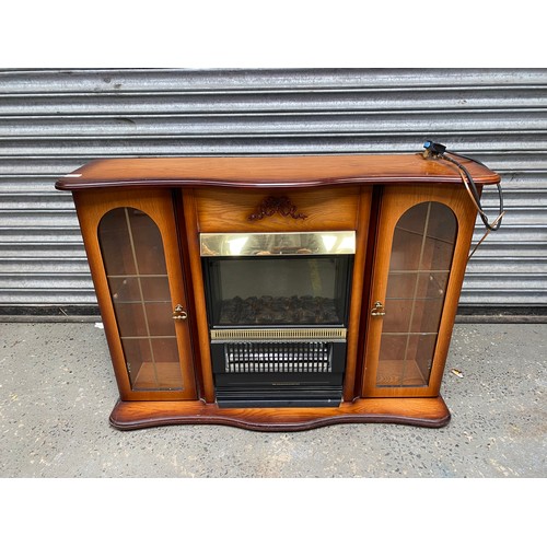 1205 - Walnut fireplace 107x28x78cm