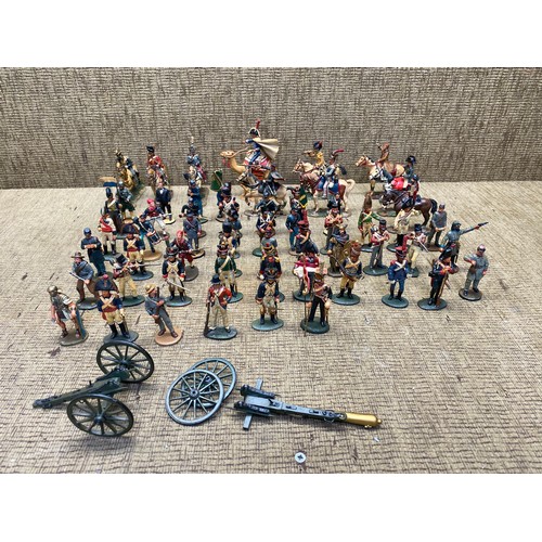 750 - collection of vintage led soldiers by del pardo.