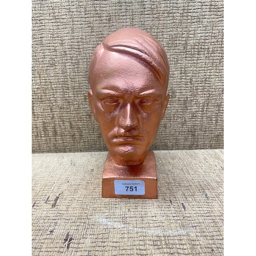 751 - WWII German leader bust.