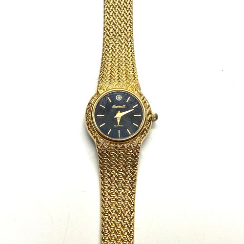 759 - Zeon angresoll gold plated watch.