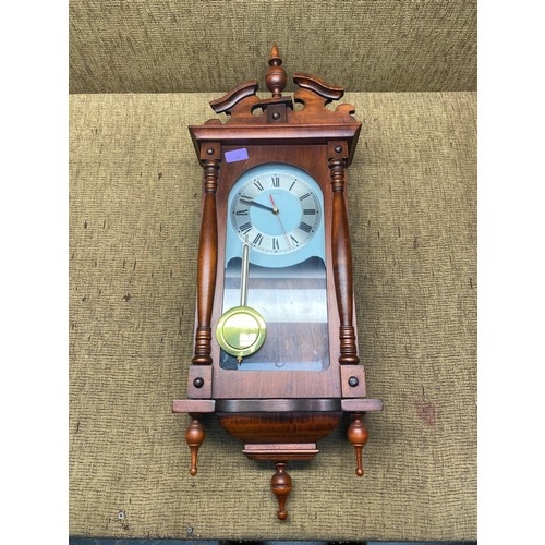 538 - C. Wood & Sons wall hanging clock.