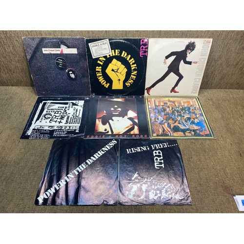 1045B - Collection of vinyl LP records including: Eddie and the Hotrods and John Cooper Clarke.