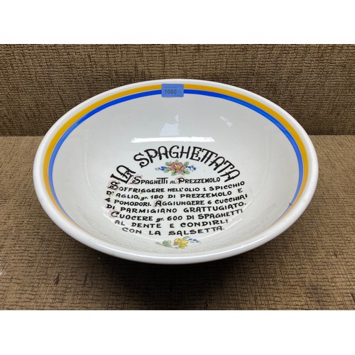 1080 - large Italian pasta mixing bowl