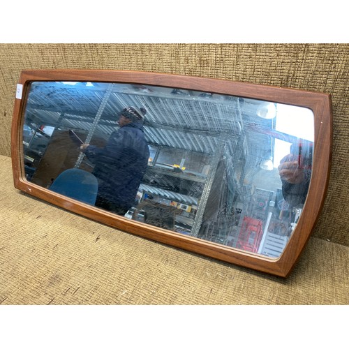 62 - Vintage Danish style mirror.