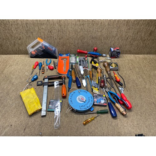 103 - Mixed tools including: Einhell adjustable drill.