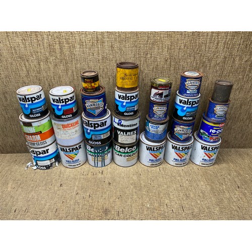 104 - Large selection of paint.