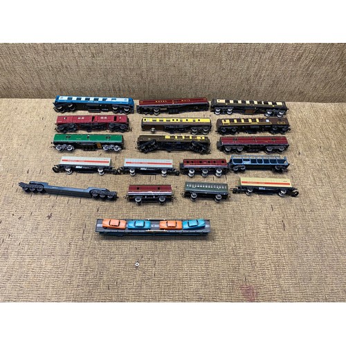 485 - mixed selection of railway carriages and freightliners limited  royal mail.