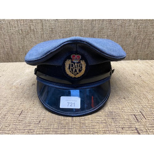 721 - British R.A.F. Military parade hat.